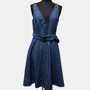 Banana Republic Deep Blue Midi Dress